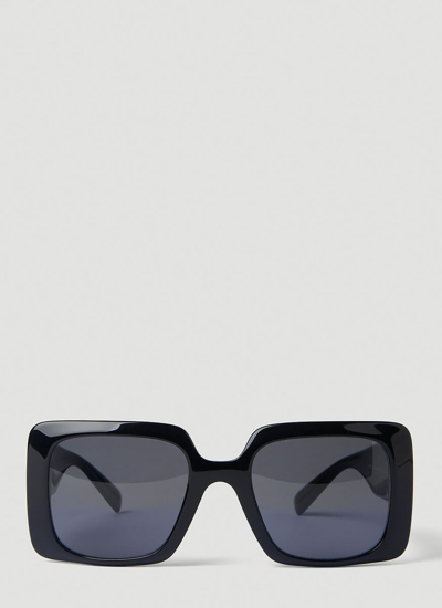 Versace Eyewear Square Frame Sunglasses In Gb1/87 Black