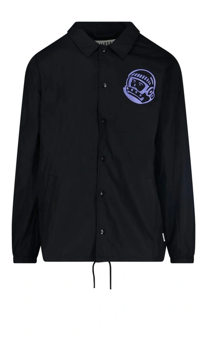 Billionaire Boys Club Rear Logo-print Shirt Jacket In Nero