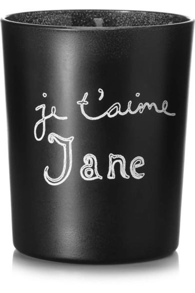 Bella Freud Parfum Je T'aime Jane Scented Candle, 190g In Black