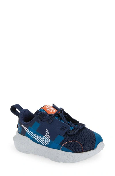 Nike Kids' Crater Impact Sneaker In Navy/orange