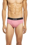 Tom Ford Cotton Stretch Jersey Briefs In Antique Pink