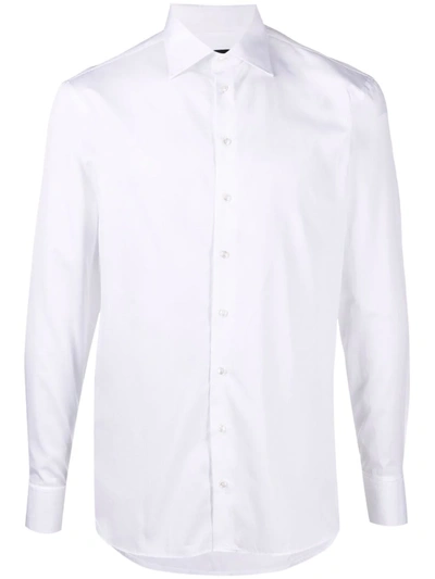 Giorgio Armani Slim-cut Shirt In Weiss