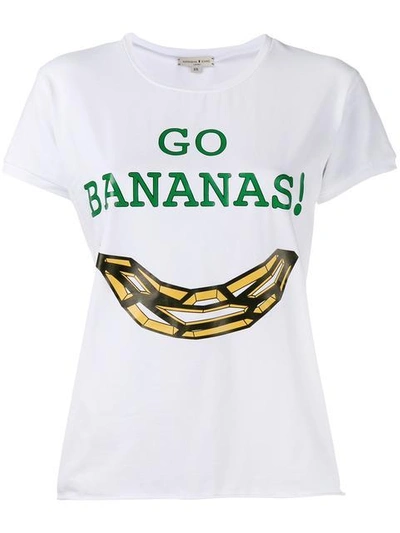 Natasha Zinko Go Bananas! Print T-shirt In White