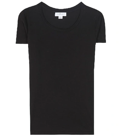 Velvet Snoop Cotton Jersey T-shirt In Black