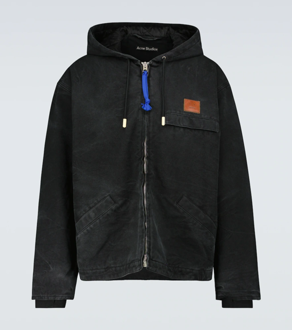 Acne Studios Ozon' Spray Painted Face Logo Stonewashed Cotton