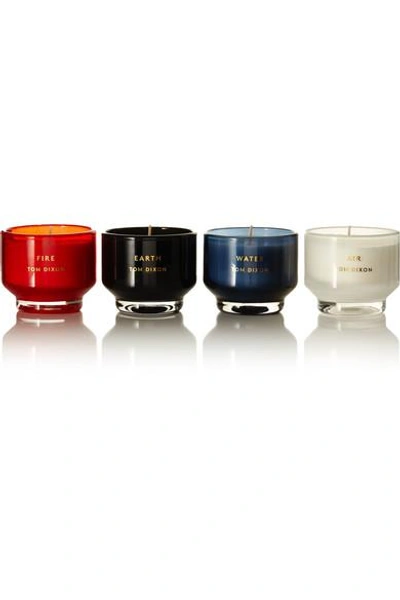 Tom Dixon Elements Set Of Four Scented Candles, 120g In Colorless