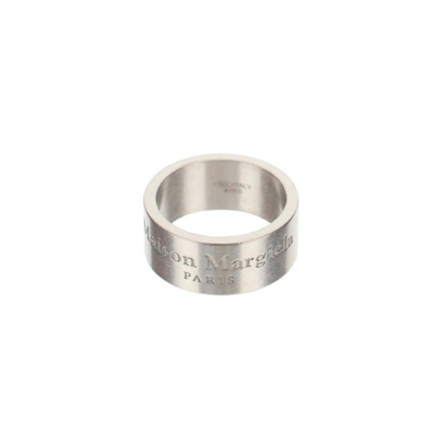 Maison Margiela Sterling Silver Engraved Logo Ring