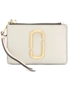 Marc Jacobs Snapshot Top Zip Wallet In Neutrals