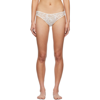 Kiki De Montparnasse White Coquette Corset Briefs In Black