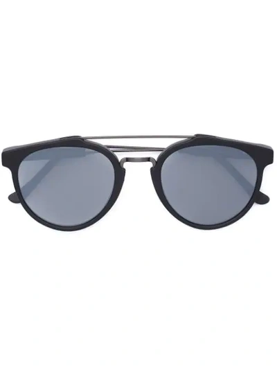 Retrosuperfuture 'giaguaro Black Matte Zero' Sunglasses In Grey