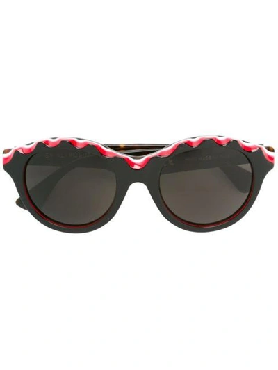 Retrosuperfuture 'mona Zigzag' Sunglasses In Black
