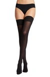Wolford Velvet De Luxe Stay-up Thigh Highs Stockings In Black