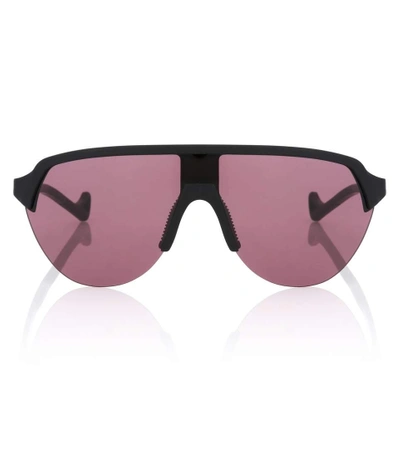 District Vision Nagata Speed Blade Sunglasses In Black And Rose