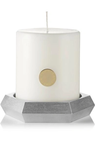 Tom Dixon Alloy Pillar Scented Candle In Colorless