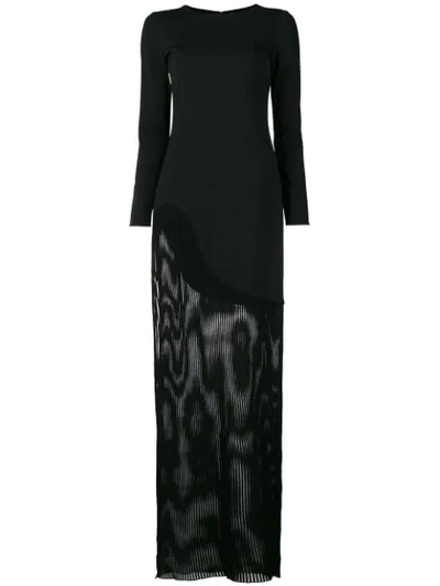 Haney Josephine Sheer Dress In Black