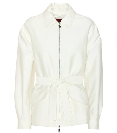 Moncler Grand Sandy Cotton And Silk Jacket In White