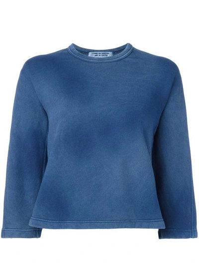 Comme Des Garçons Comme Des Garçons Faded Effect Sweatshirt In Blue