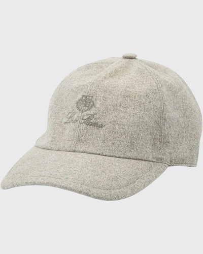 Loro Piana Storm System Cashmere Baseball Hat In Light Grey