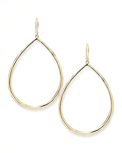 Ippolita Classico 18k Yellow Gold Sculpted Open Teardrop Earrings