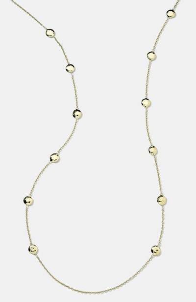 Ippolita Women's Classico Long 18k Yellow Gold Hammered Pinball Multi-station Layering Necklace