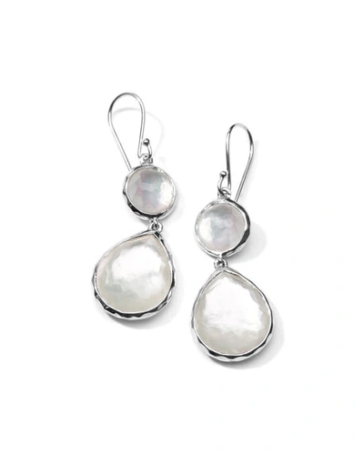 Ippolita Sterling Silver Wonderland Teardrop Snowman Doublet Earrings In Mother-of-pearl In Multi
