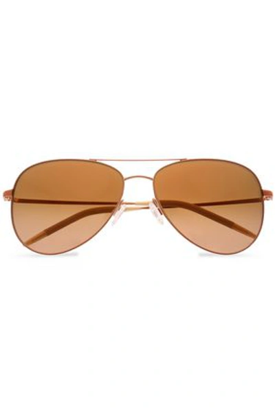 Oliver Peoples Woman Aviator Gold-tone Sunglasses Rose Gold