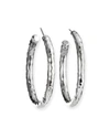 Ippolita Sterling Silver Skinny Electroform Hoop Earrings