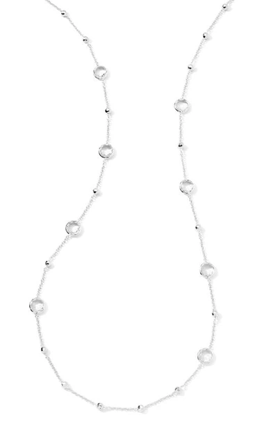 Ippolita Rock Candy Mini Lollipop Turquoise Stone Necklace In Mother Of Pearl