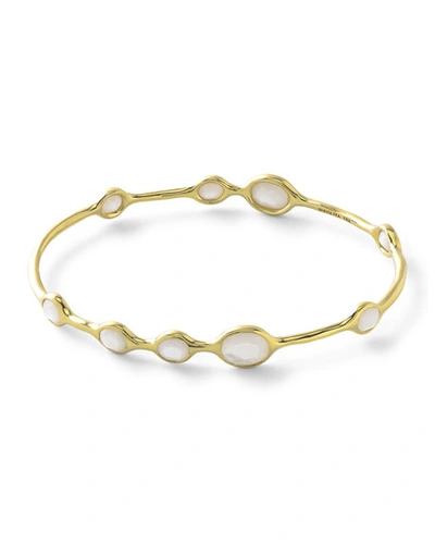 Ippolita 18k Gold Rock Candy Bangle In Mother-of-pearl