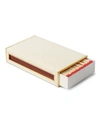 Aerin Shagreen Oversized Match Box With Striker In Cream