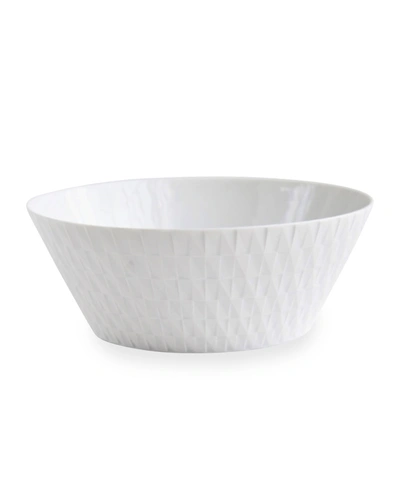 Bernardaud Twist White Salad Bowl, 9.5"