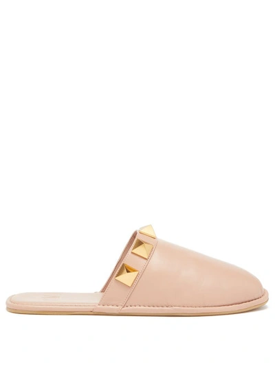 valentino roman stud slippers
