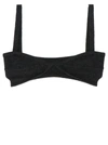 Khaite Eda Cashmere Bralette In Black