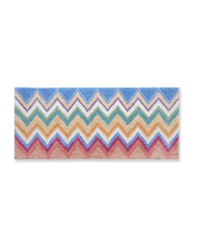 Missoni Amone Chevron Bath Mat In Arancio Multi