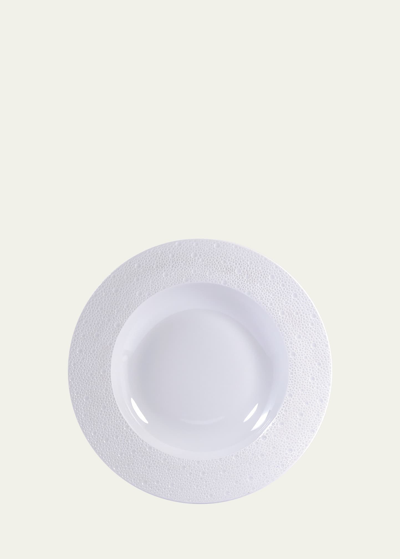 Bernardaud Ecume White Rim Soup Bowl, 9"