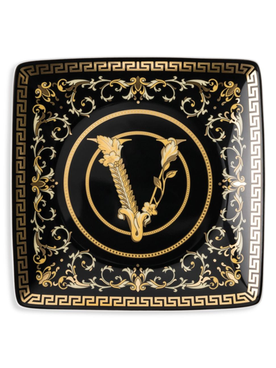 Versace Square Dish 12 cm Medusa Garland Red