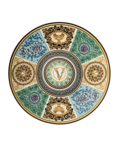 Versace Barocco Mosaic Service Plate In Multi