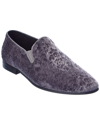 Robert Graham Sonoma Velvet Loafer In Grey