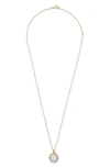 Ippolita 18k Gold Rock Candy Mini Lollipop Diamond Necklace In Mother-of-pearl In Oyster
