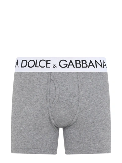 Dolce & Gabbana Long Leg Boxer Shorts In Blue