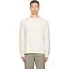 Theory Meir Cotton Ottoman Ribbed Regular Fit Crewneck Sweater In Grey
