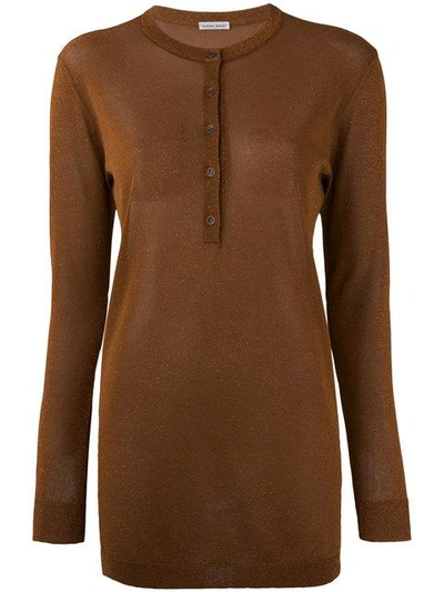 Tomas Maier Long-sleeved Top - Brown