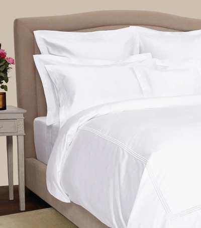 Peter Reed Lancaster Double Flat Sheet (230cm X 275cm) In White