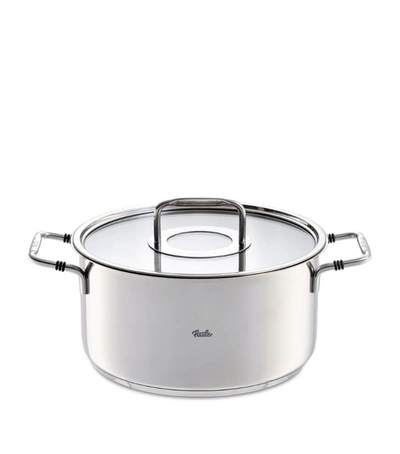 Fissler Stew Pot And Lid (24cm) In Silver