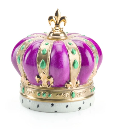 Villari Royal Crown Scented Candle In Pink