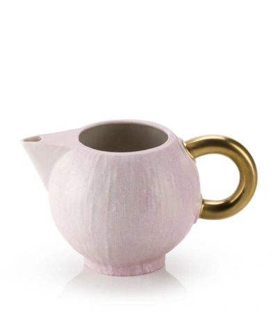 Villari Porcelain Creamer Jug In Pink
