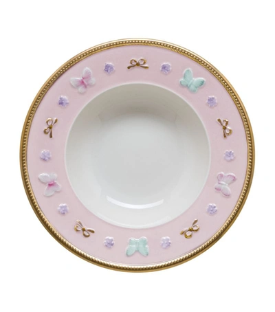 Villari Blooming Butterfly Dinner Plate (27cm) In Pink