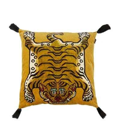 House Of Hackney Hh Saber Large Velvet Cushion Gold Aw18 In Multi