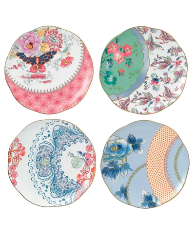 Wedgwood Butterfly Bloom Tea Plates (set Of 4) In Multi