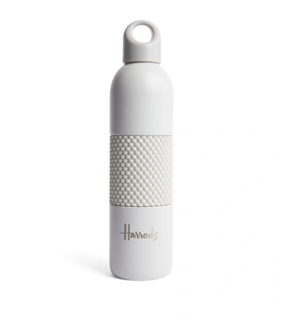 Harrods Silicone Grip Water Bottle In Grey